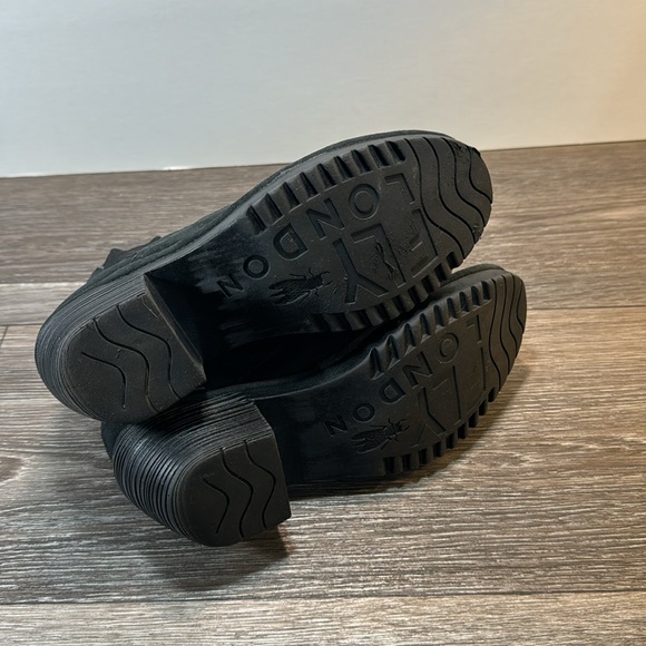 Fly london black boots woman’s size 39 (d138) - Picture 7 of 8